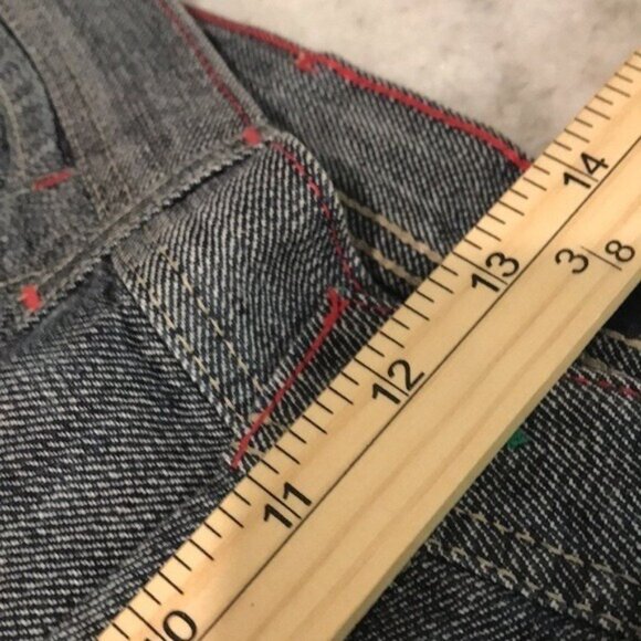 Tommy Jeans Mens 31 X 32 Blue Denim Baggy High Waist Streetwear Skater Western - Picture 11 of 13